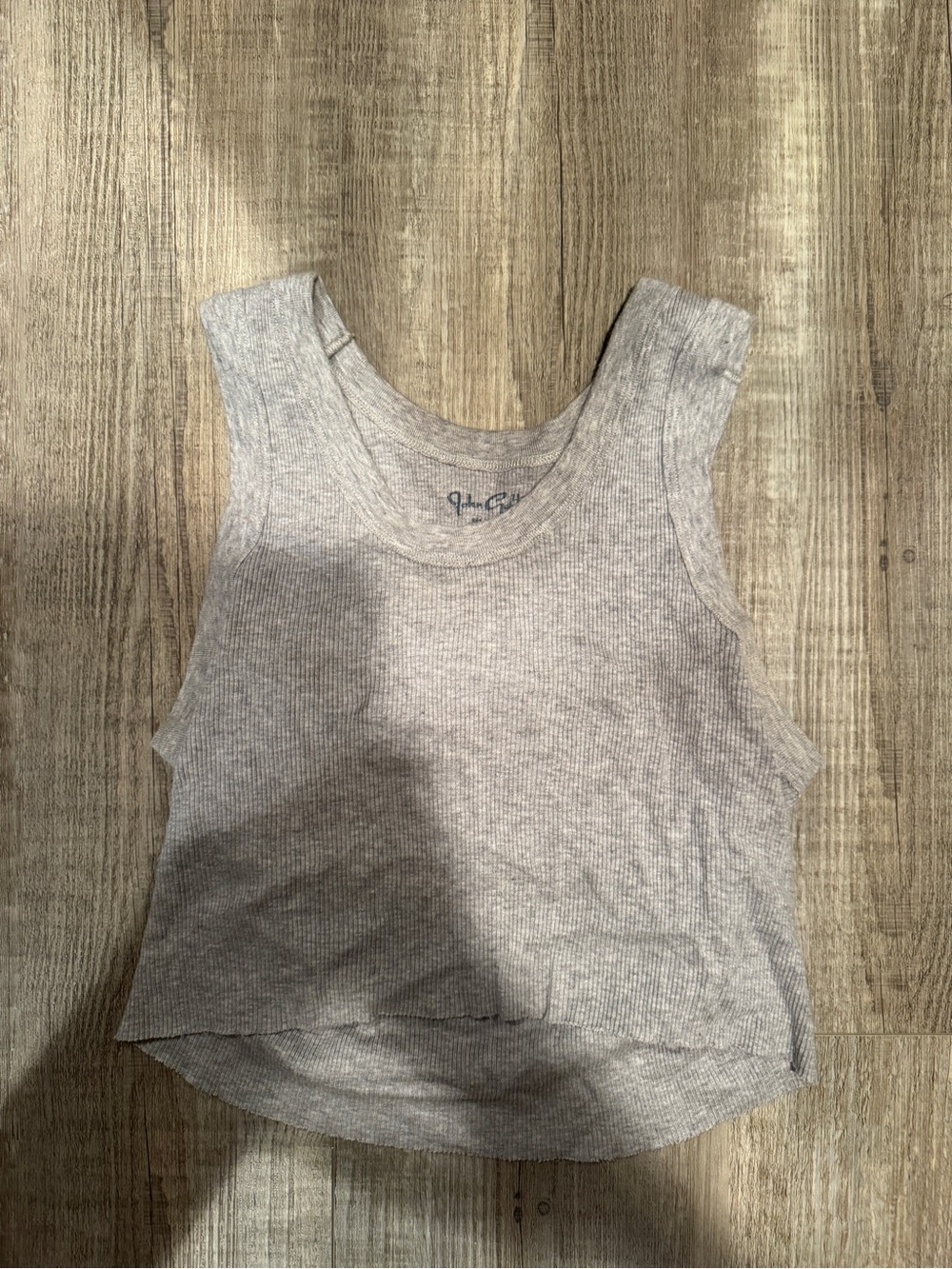 Brandy Melville John Galt Women's Light Gray Ribbed Tank Top